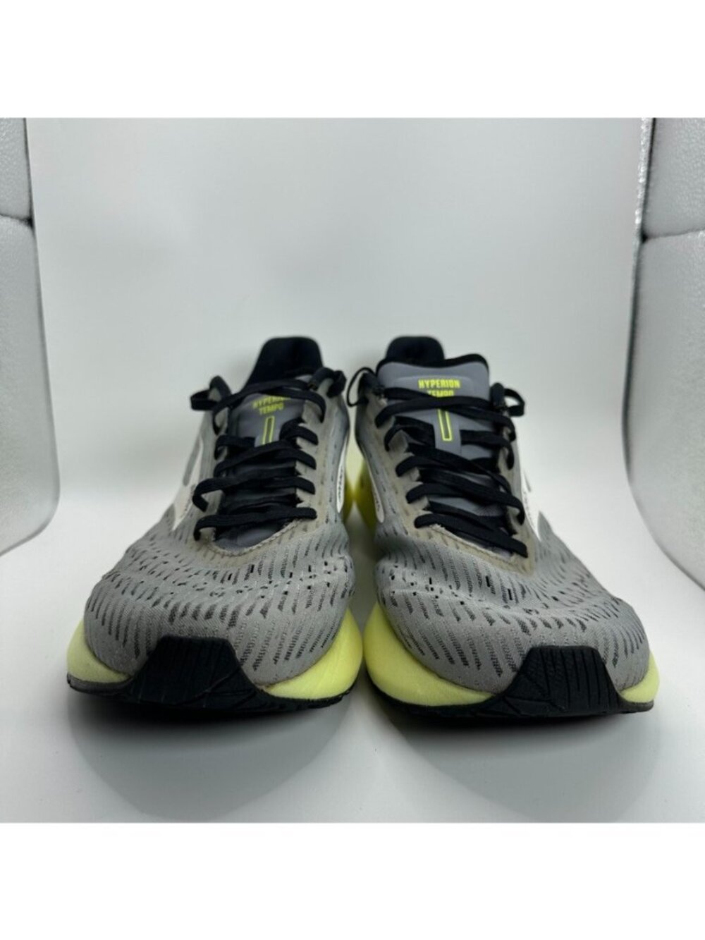 Brooks Hyperion Tempo Shoes Mens Size 10 Gray Yellow Running Cushioned - Picture 2 of 11